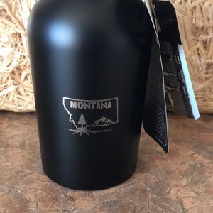 Montana State inspired stainless steel 64 ounce growler